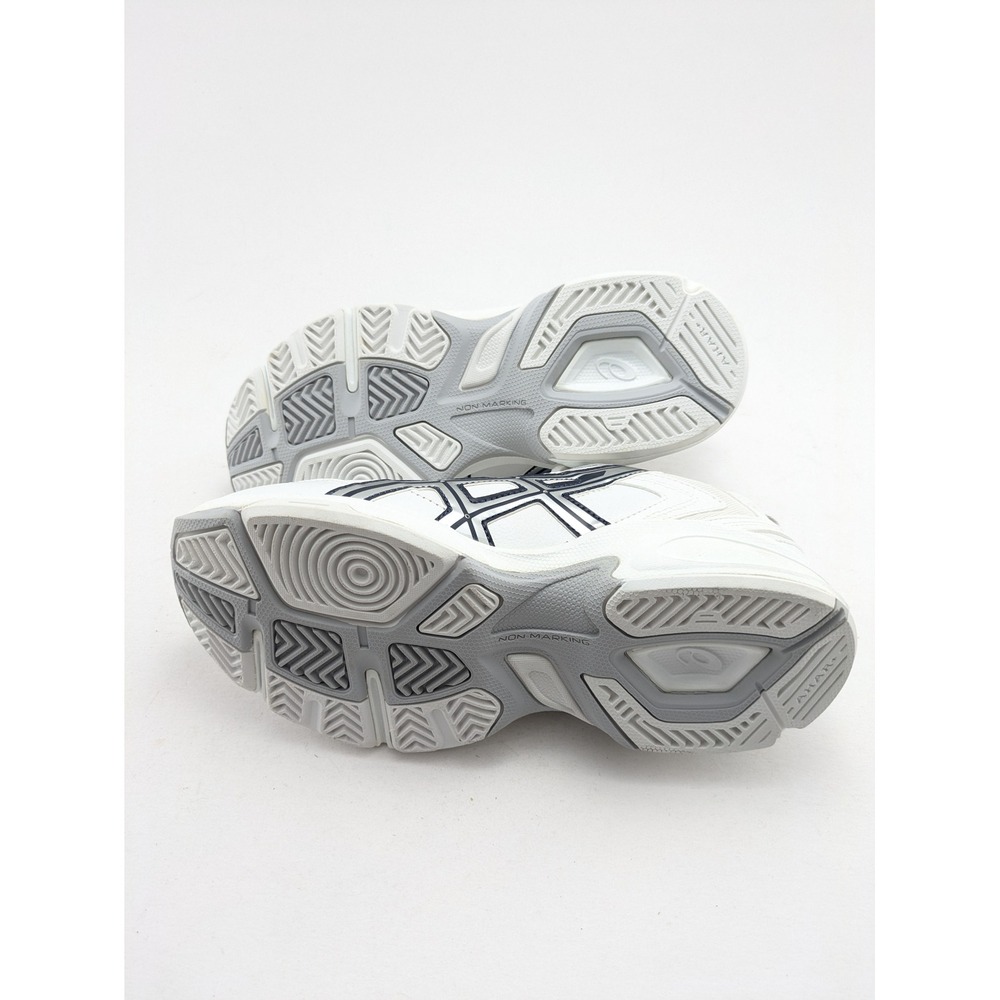 NWT Womens ASICS Gel Rocket 11 White Leather Running Shoes 1072A093-101 Size 7.5 - Picture 6 of 7